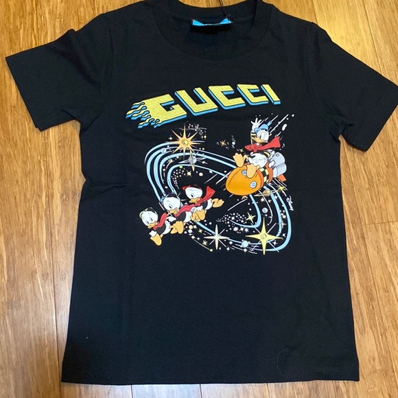 Gucci Disney Donald Duck Printed Short-sleeved